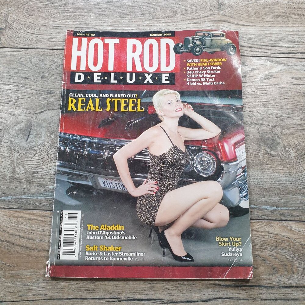 Hot Rod Deluxe Magazine January 2009 Retro Edition Real Steel Cars Features